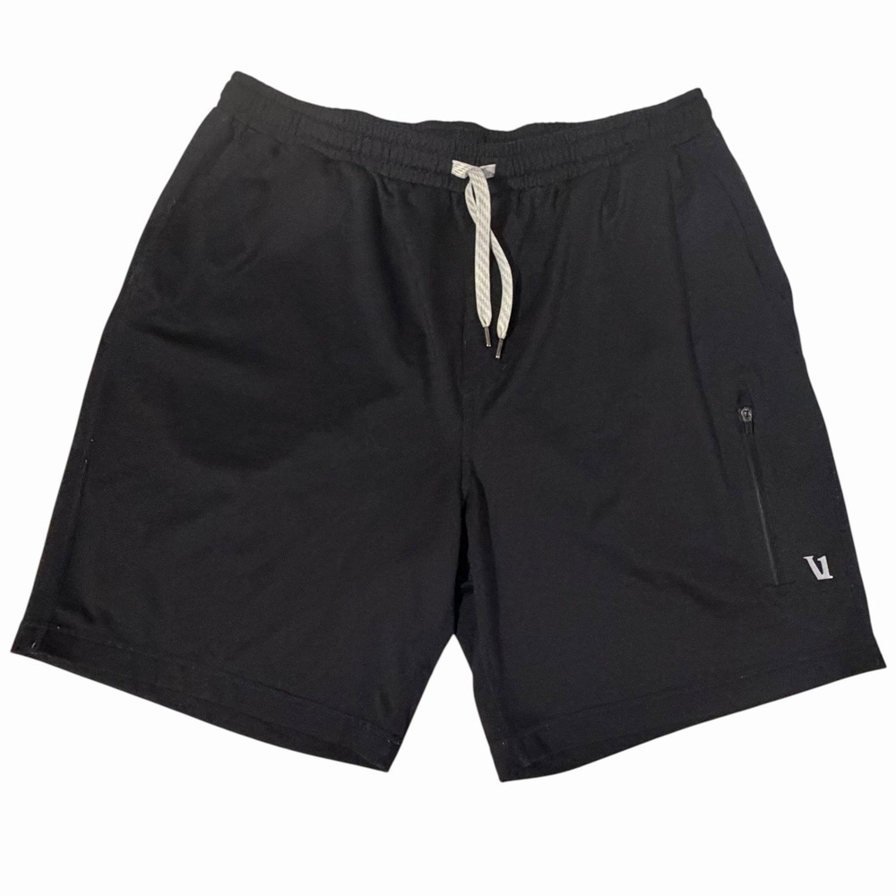 Vuori Men's Sunday Performance Shorts Black V381 Size XL 7" Inseam